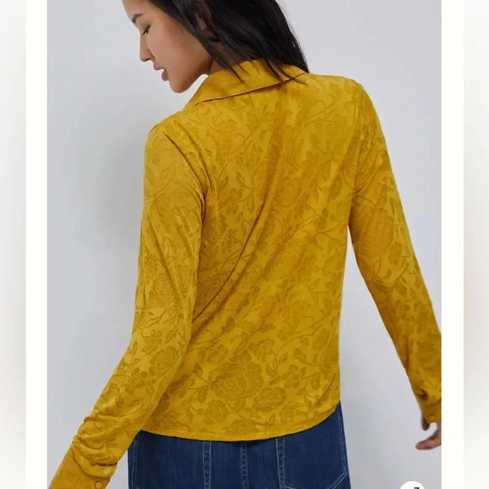 Maeve by Anthropologie Lydia Floral Wrap Top - Picture 3 of 9